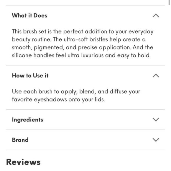 $9 πβLithe 6 Pieceβ Brush Set π VEGAN Retails For $48 - Picture 4 of 4